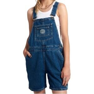 The Ragged Priest Motor Overalls Women's 32 Indigo Blue Denim Carpenter NEW